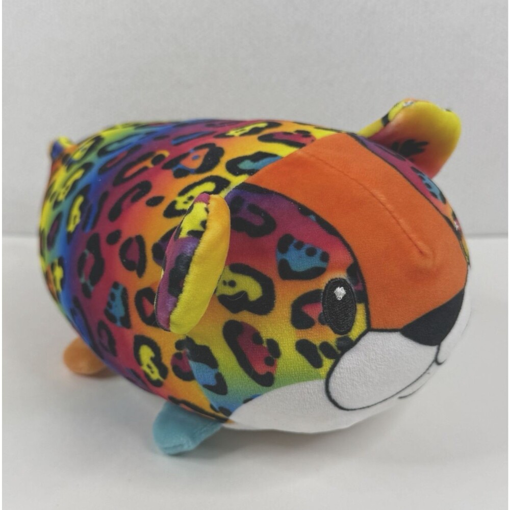 Bun Bun Stacking Cheetah Print Rainbow Bright Colorful 7" Plush T-1070
